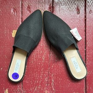 Steven New York fabric slide mules